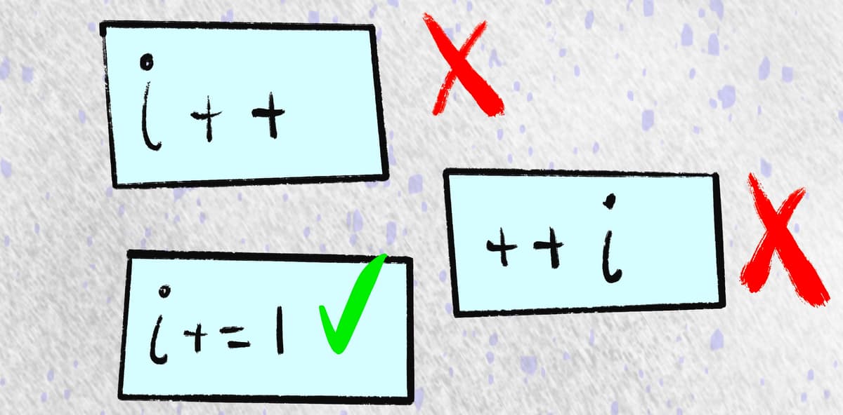When to use i++ vs ++i vs i+=1